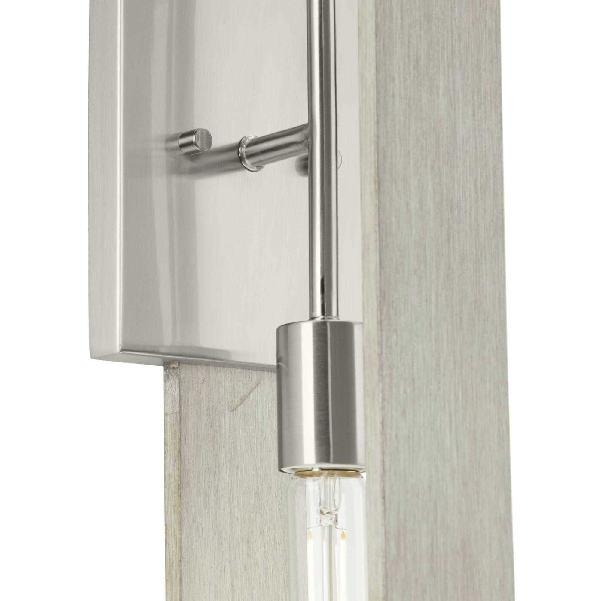 Boundary 2 Light 24 inch Brushed Nickel Wall Bracket Wall Light, Design Series