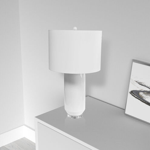 Goliath 34 inch 150.00 watt White Decorative Table Lamp Portable Light