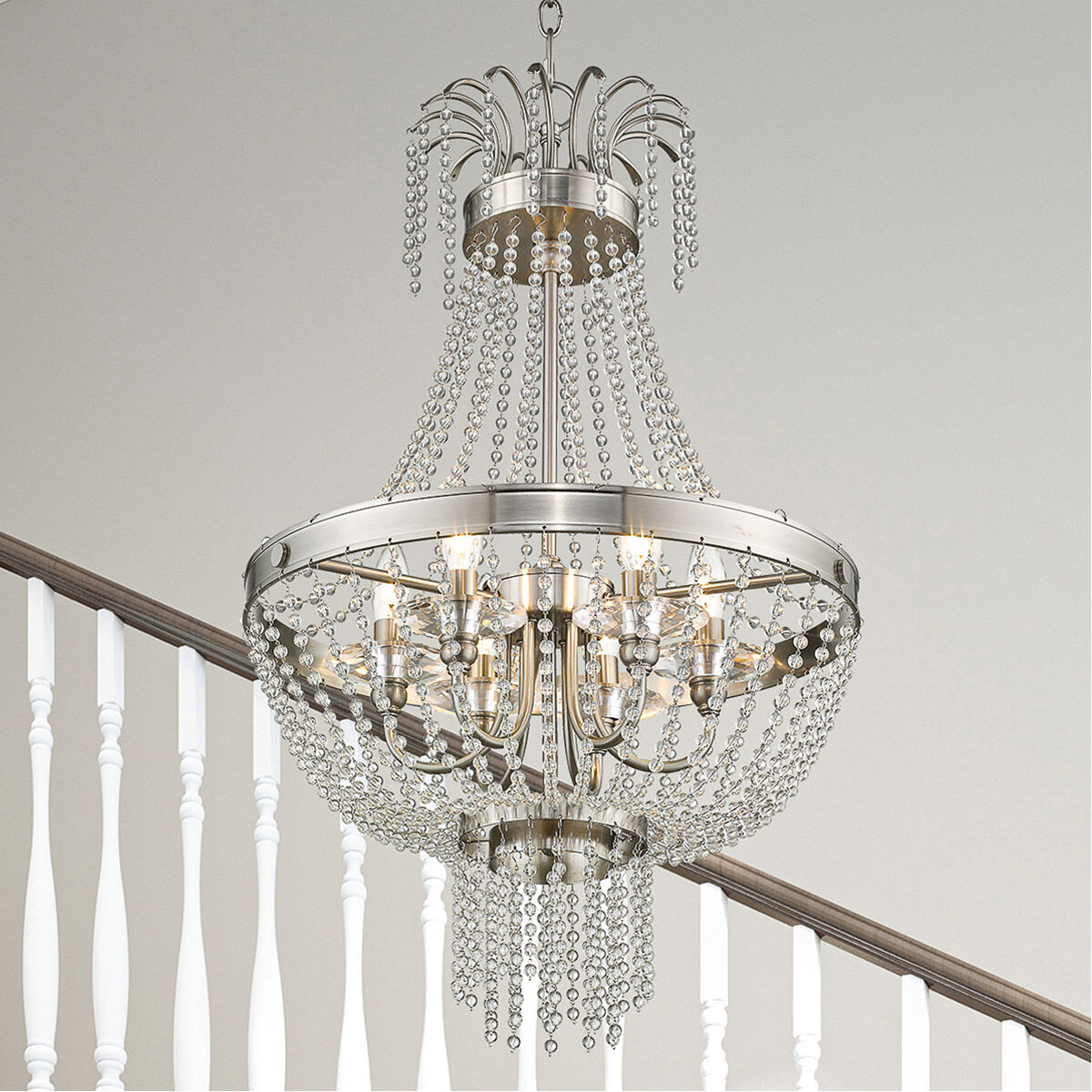 Valentina 6 Light 18 inch Brushed Nickel Pendant Ceiling Light