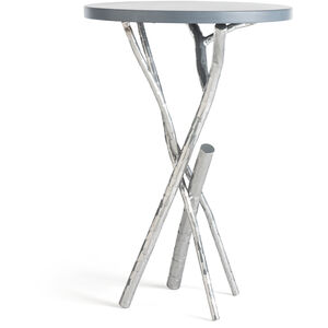 Brindille 18 inch Sterling Accent Table in Maple Grey, Wood Top