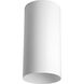 Cylinder LED 6 inch White Outdoor Flush Mount Cylinder in LED Lamping, Progress LED 