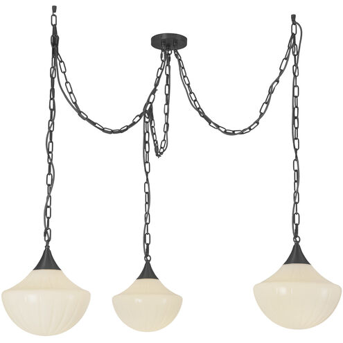 Alora Mood Farrah 3 Light 11.88 inch Matte Black Multi Pendant Ceiling Light