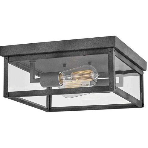 Beckham 12 inch Aged Zinc Outdoor Flush Mount
