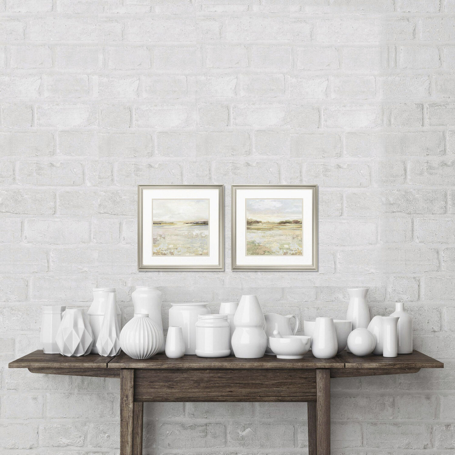 Landscapes Orange and Pink Framed Art, Propac