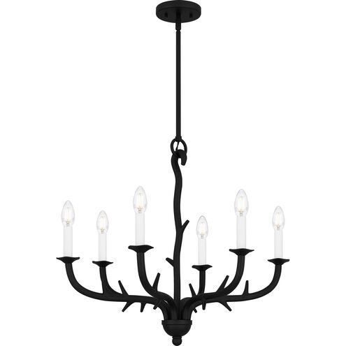 Oakley 6 Light 25 inch Earth Black Chandelier Ceiling Light