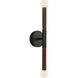 Alora Mood Arden LED 2.38 inch Matte Black Bath Vanity Light Wall Light