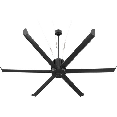 Enorme 78 inch Black with Matte Black Blades Outdoor Ceiling Fan