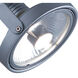 Series 155 75 watt 5.25 inch Satin Chrome Arclight Wall Light, Clamp Mount