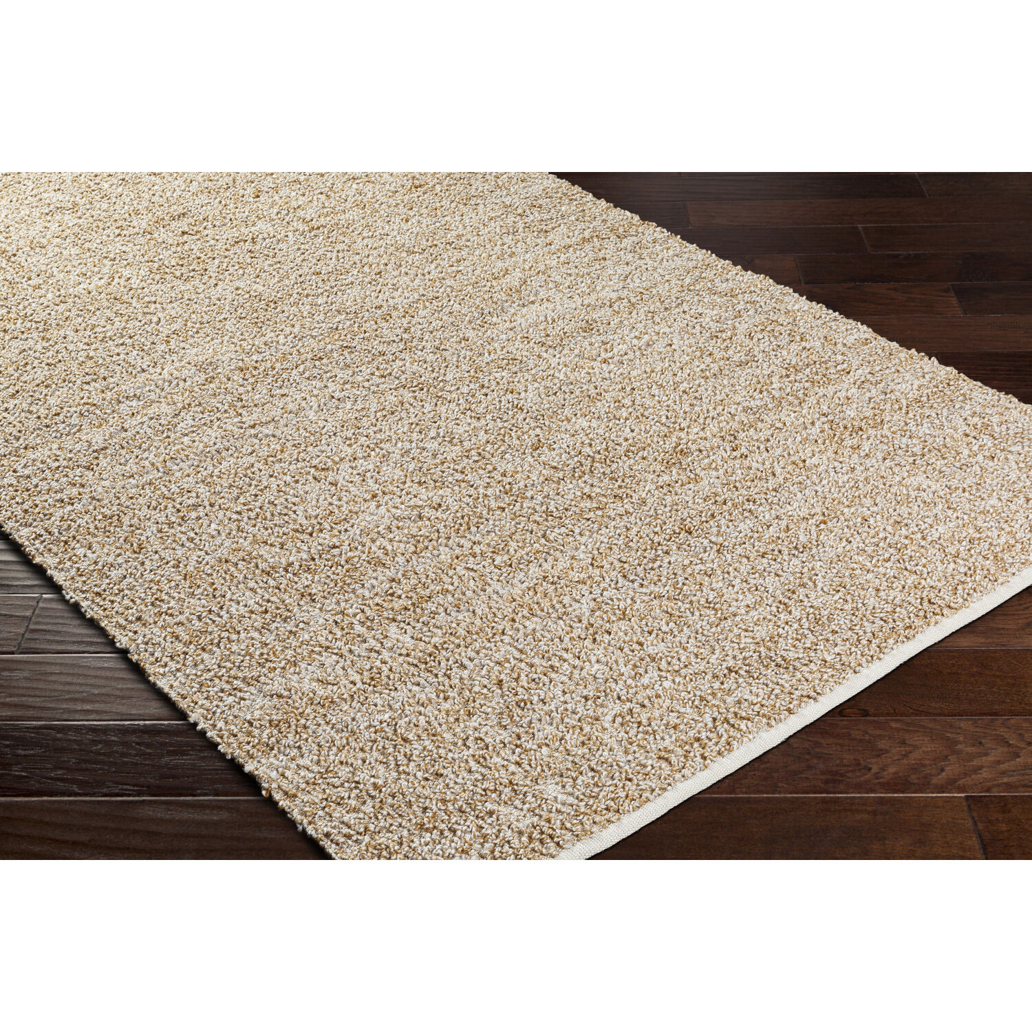 Boculette 90 X 60 inch Brown/Off-White Handmade Rug in 5 x 7.5, Rectangle