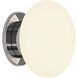 Zeppo 1 Light 4.49 inch Polished Chrome Bathroom Wall Light