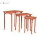 Loft 24 X 23 inch Tangerine Accent Table, Bamboo