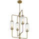 Holton 4 Light 20 inch Warm Brass Chandelier Ceiling Light