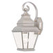 Exeter 1 Light 16 inch Brushed Nickel Outdoor Wall Lantern