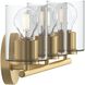 Replay 3 Light 22 inch Brushed Gold Bath & Vanity Light Wall Light