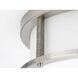 Beaches 2 Light 13 inch Brushed Nickel Flush Mount Ceiling Light