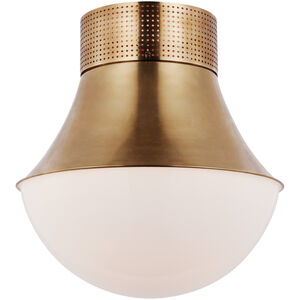 Kelly Wearstler Precision LED 17 inch Antique-Burnished Brass Flush Mount Ceiling Light