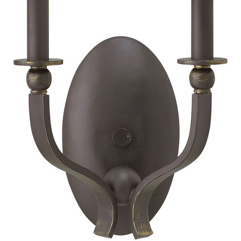 Rutherford 2 Light 8 inch Oil Rubbed Bronze Sconce Wall Light