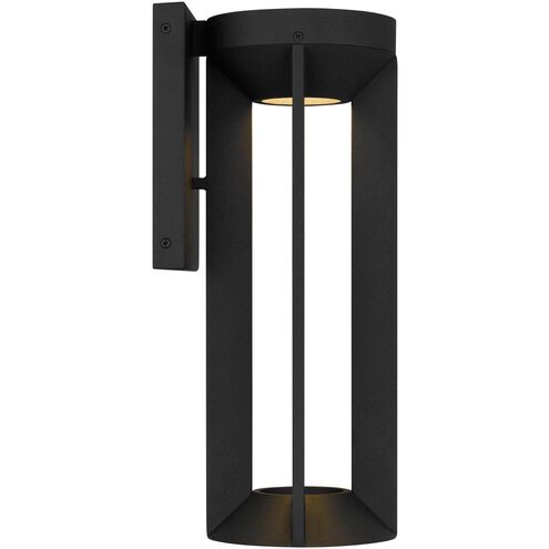 Aura LED 16 inch Sand Black Outdoor Wall Sconce