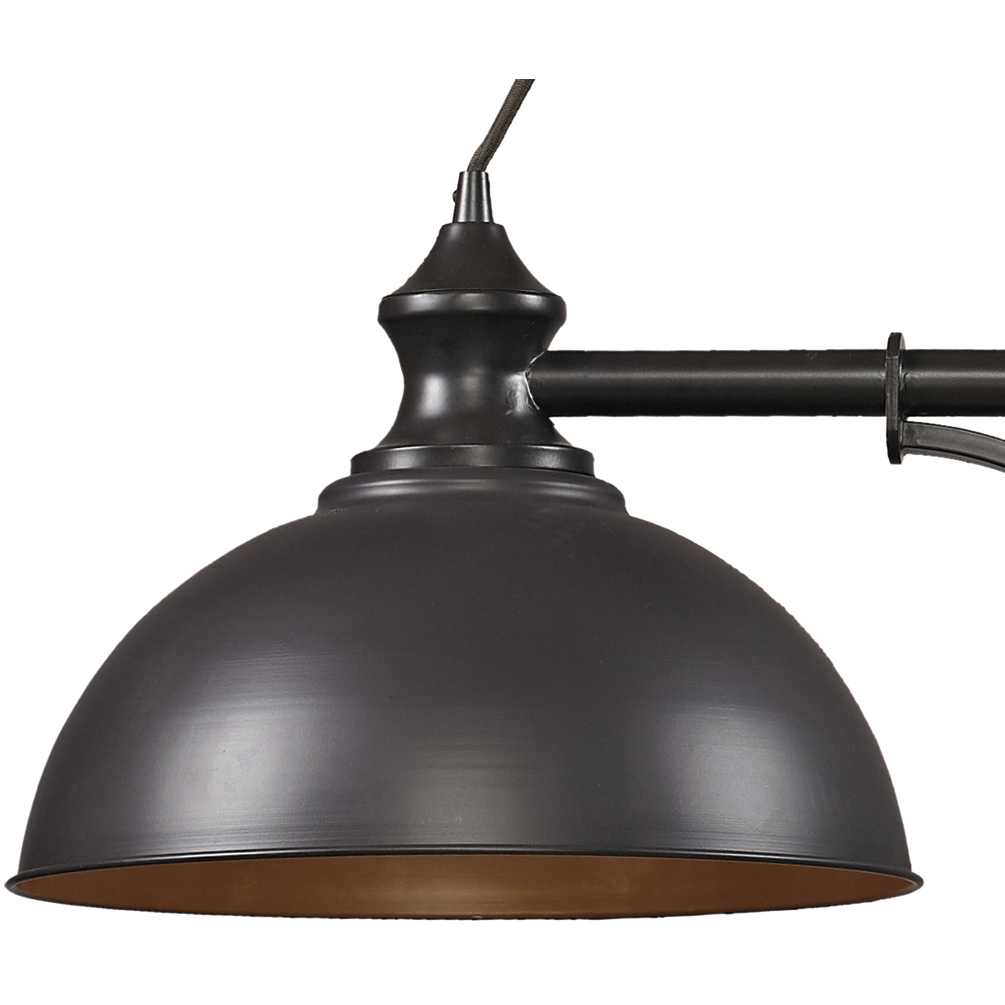 Farmhouse 2 Light 44 inch Oil Rubbed Bronze Linear Chandelier Ceiling Light