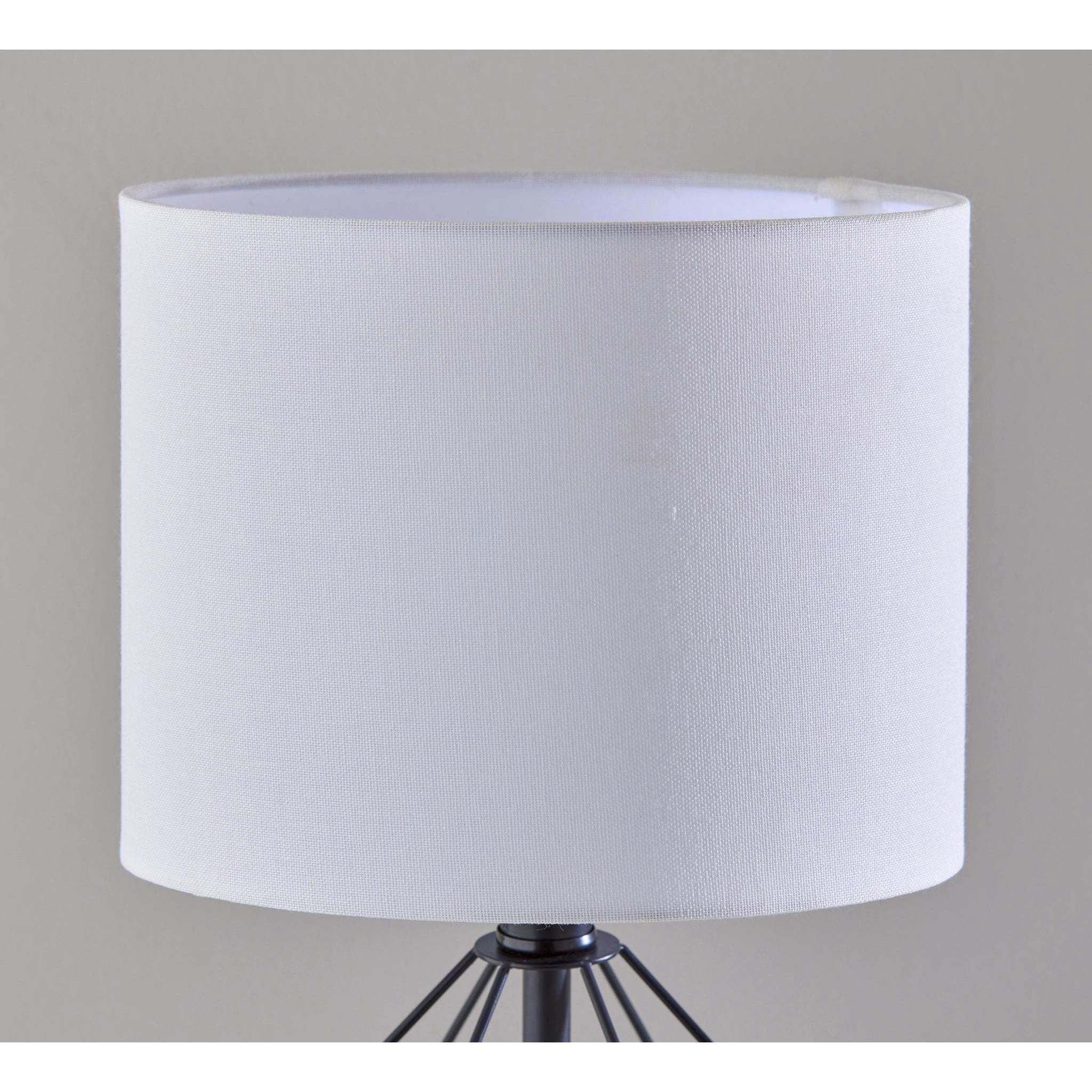 Chiara 16 inch 60.00 watt Black Table Lamps Portable Light, Simplee Adesso, 2 Pack