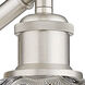 Ballston Athens Water Glass LED 6 inch Brushed Satin Nickel Sconce Wall Light