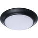 ColorQuick LED 7.4 inch Black Close-to-Ceiling LED Disk Ceiling Light