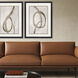 Twisting Paths / Winding Paths Metallic and Neutral Framed Art