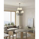 Alora Mood Plisse 8 Light 30 inch Matte Black Chandelier Ceiling Light
