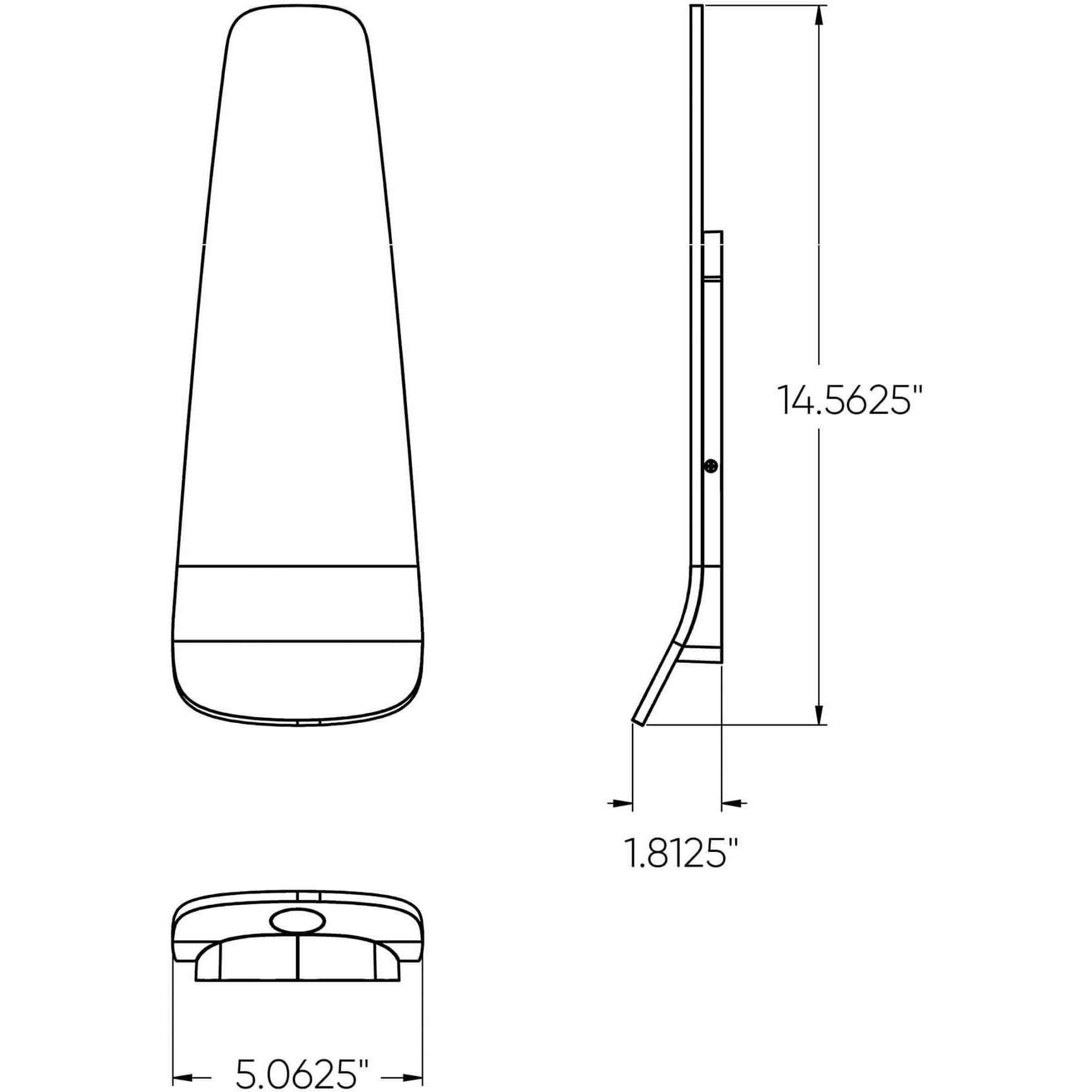Harlow LED 1.75 inch Satin Grey ADA Sconce Wall Light, Ultra Slim