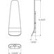 Harlow LED 1.75 inch Satin Grey ADA Sconce Wall Light, Ultra Slim