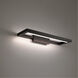 View LED 28 inch Black Bath Vanity & Wall Light in 3000K, dweLED