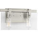 Glayse 2 Light 15 inch Brushed Nickel Bath Vanity Wall Light, Design Series