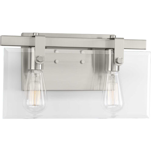 Glayse 2 Light 15 inch Brushed Nickel Bath Vanity Wall Light, Design Series
