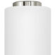 Aiden LED 5 inch Polished Nickel Bath Light Wall Light, Vertical