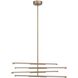 Overture LED 36 inch Champagne Gold Chandelier Ceiling Light