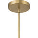 Elaris 1 Light 12.5 inch Legacy Brass Pendant Ceiling Light