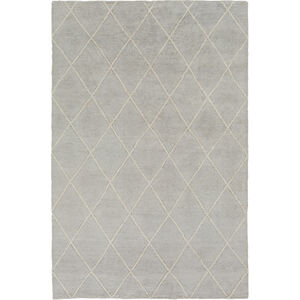 Jaque 72 X 48 inch Light Gray/Ivory Rugs, Bamboo Silk