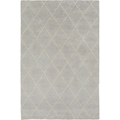 Jaque 72 X 48 inch Light Gray/Ivory Rugs, Bamboo Silk