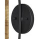 Capriole 1 Light 5 inch Satin Black Wall Sconce Wall Light