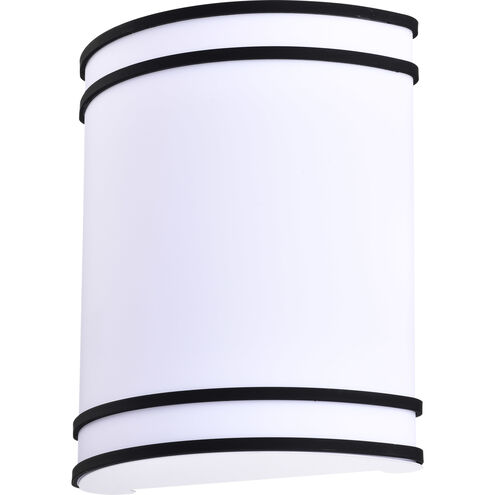 Glamour LED 9 inch Matte Black ADA Wall Sconce Wall Light