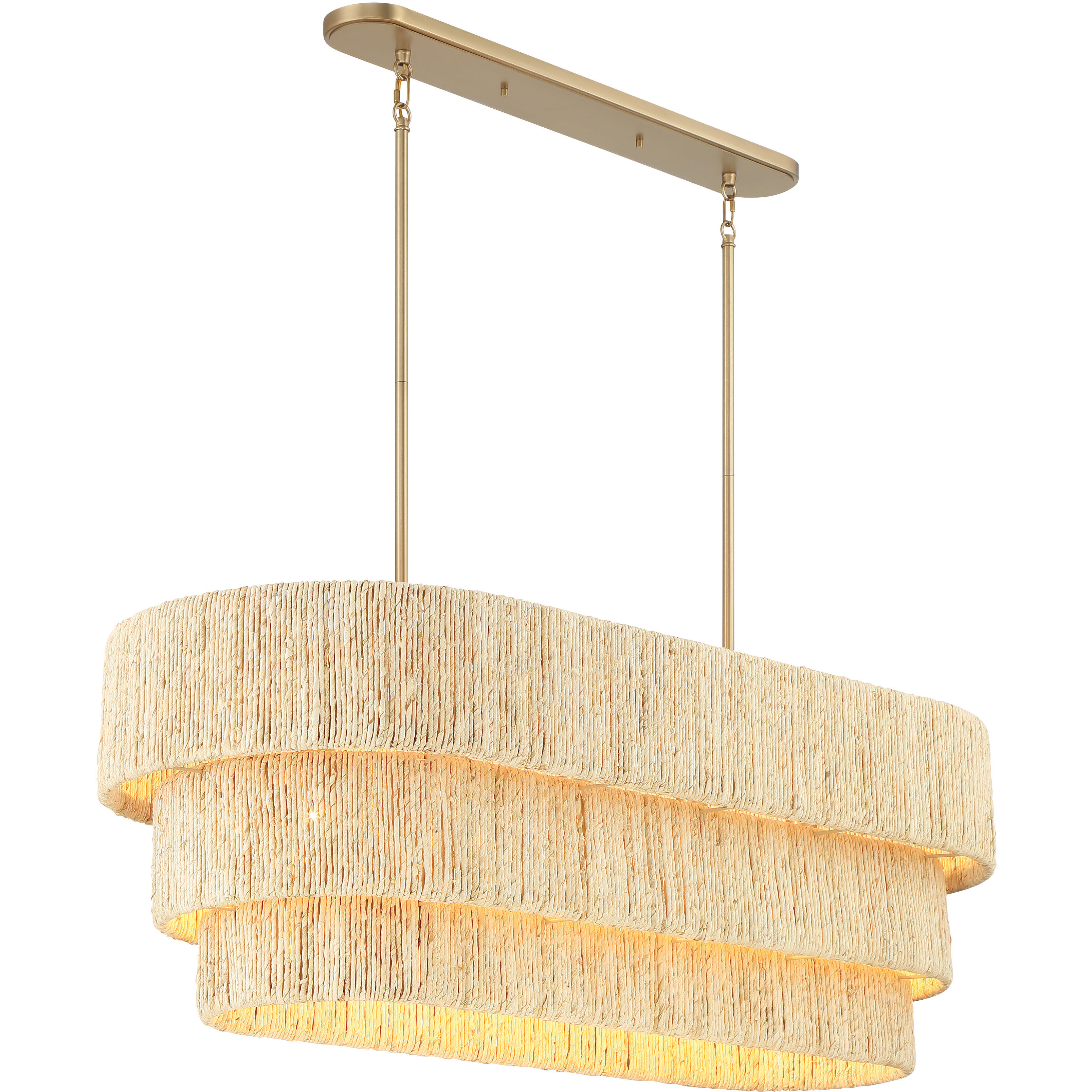 Caviana 5 Light 48 inch Signature Brass Pendant Ceiling Light