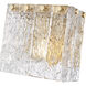 Glacier Wall Sconce Wall Light in Modern Gold