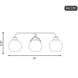 Contemporary 3 Light 24 inch Brushed Nickel Bathroom Vanity Light Wall Light