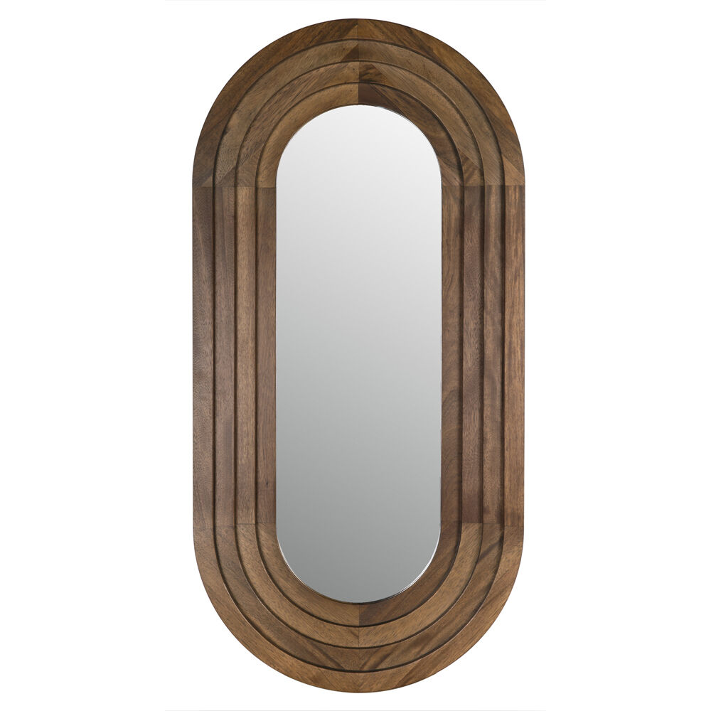 New Fuss 64.5 X 32 inch Dark Walnut Mirror