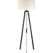 Ian K. Fowler Longhill 64 inch 15.00 watt Aged Iron Tripod Floor Lamp Portable Light, Large
