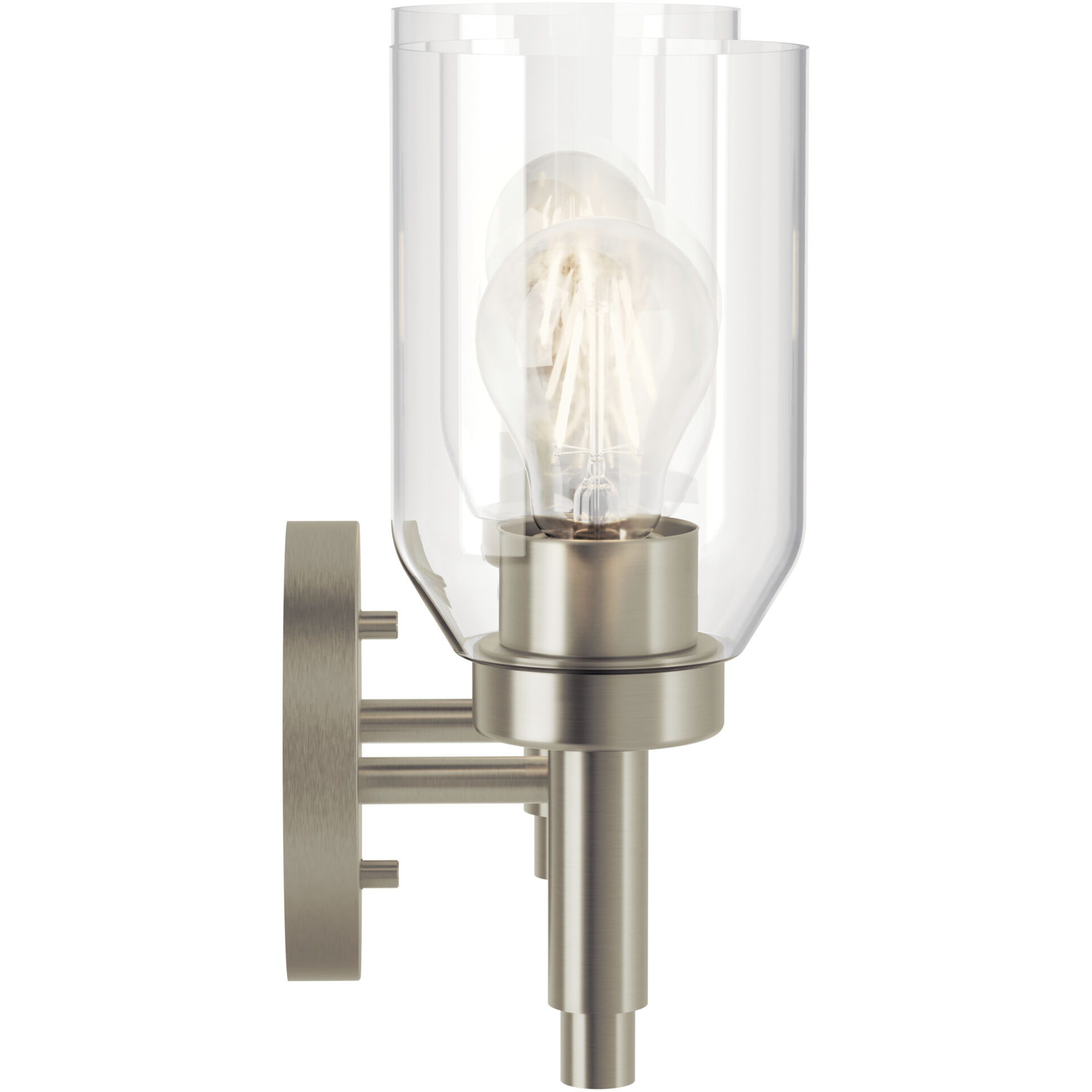 Madden 2 Light 14.25 inch Brushed Nickel Wall Mount Bath Wall Light, 2 Arm