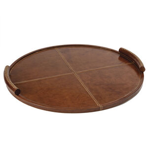Forte Brown Tray in Cognac, Large