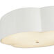 Alora Mood Adella 3 Light 14.13 inch Antique White Flush Mount Ceiling Light