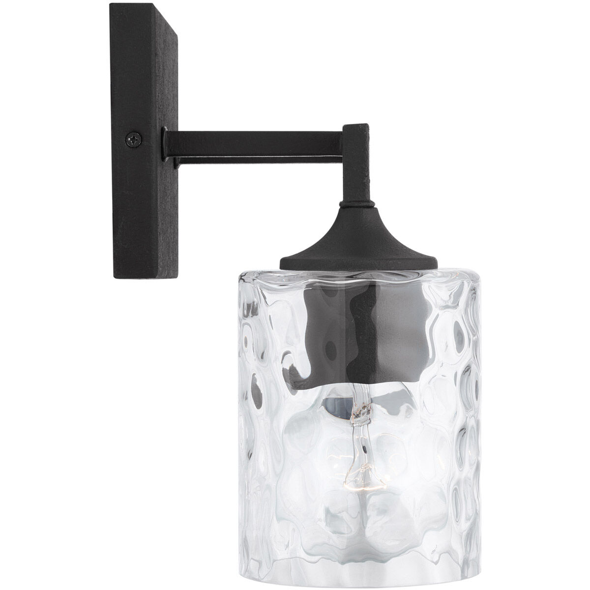 Clint 2 Light 14 inch Black Iron Vanity Light Wall Light