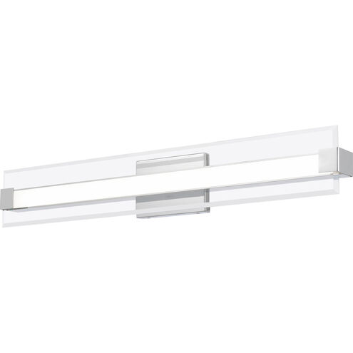Salon LED 32 inch Polished Chrome Bath Light Wall Light